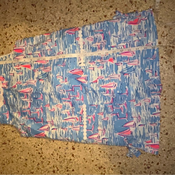 Lilly Pulitzer Zanzibar blue Boatylicious shift dress size 8 - Picture 3 of 8